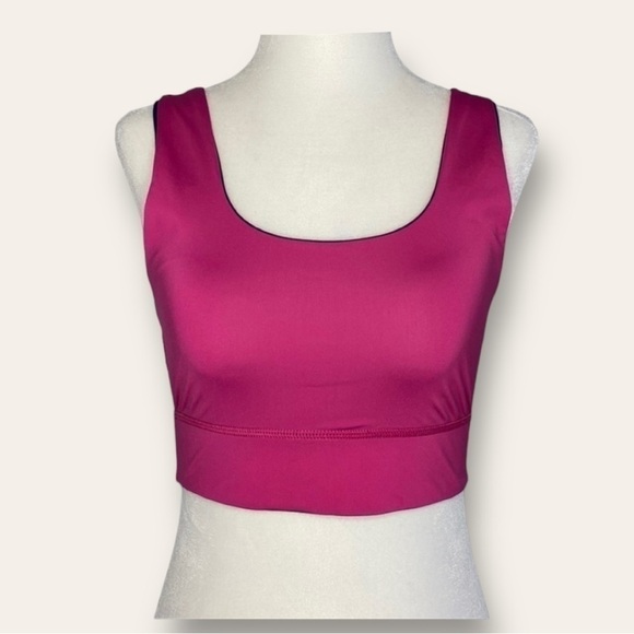 Fabletics Soprts Bra Reversible Pink and Navy Sz S - Picture 2 of 16